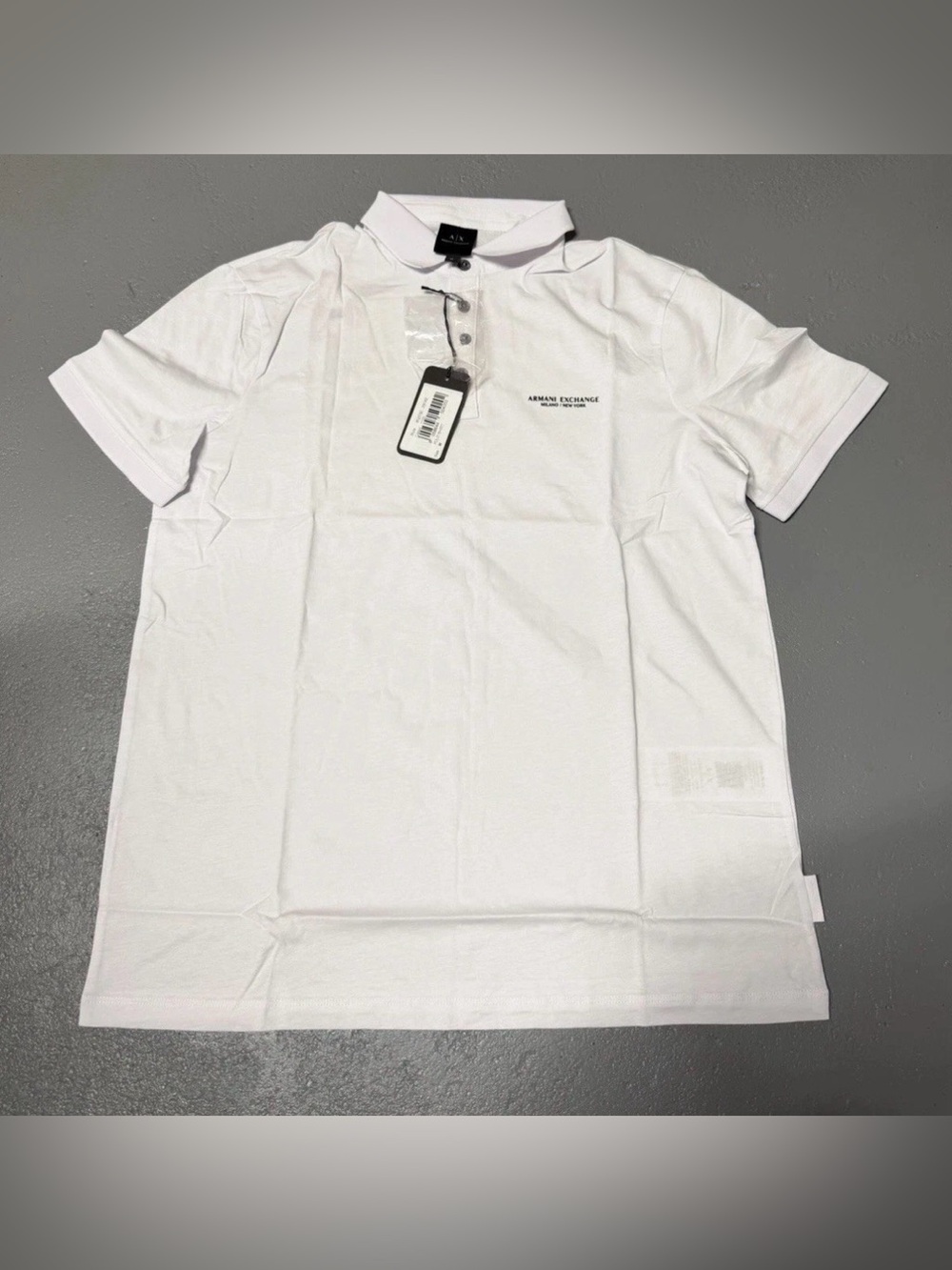 NWT Armani Exchange Men’s Short Sleeve Logo Polo Shirt Size Medium